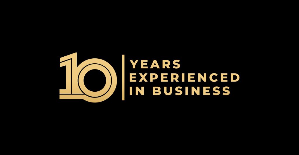 jubileum 10 years expiernce in business